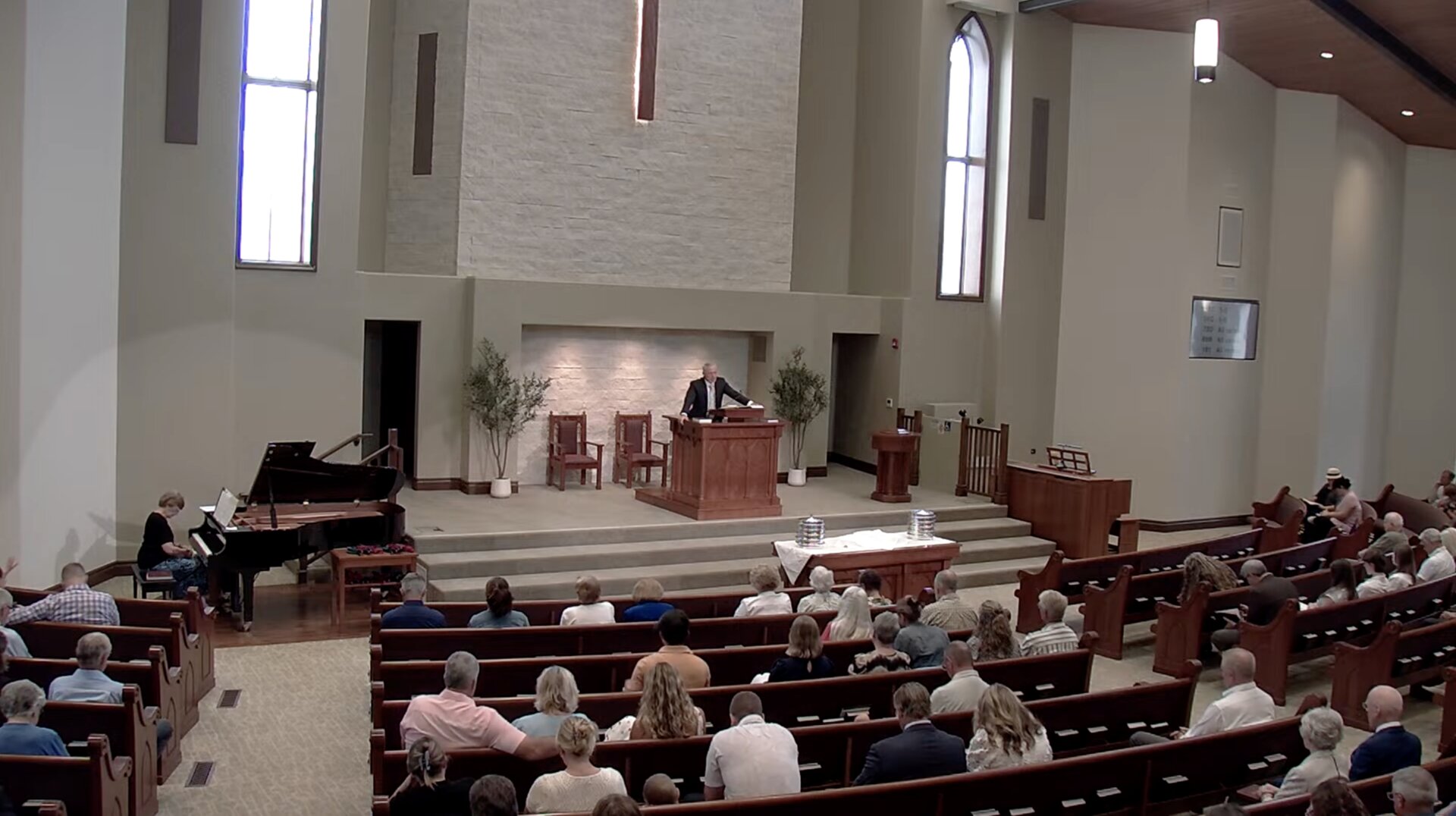 The congregation gathered for Lord’s Day worship at Escondido United Reformed Church